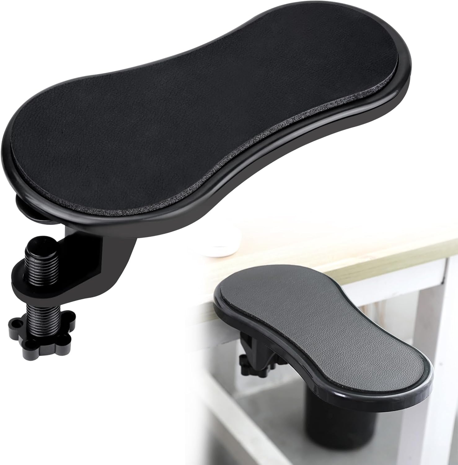 Verstellbare Computer-Armstütze,Arm Handgelenkauflage 180°,Verstellbare Armauflage Schreibtisch,Ergonomisch Computer Armlehne für Büro Studium Arbeit Spiel Schreibtisch Körperdoc