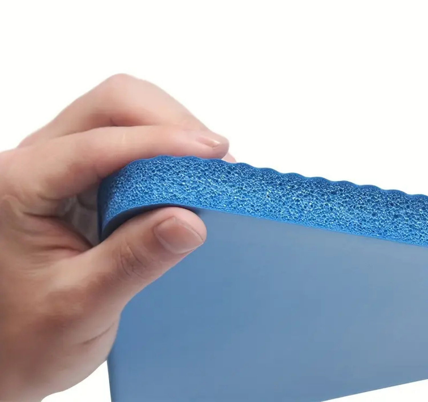 Yoga-Matte 183x61x1 cm Blau/Schwarz + Tragegurt