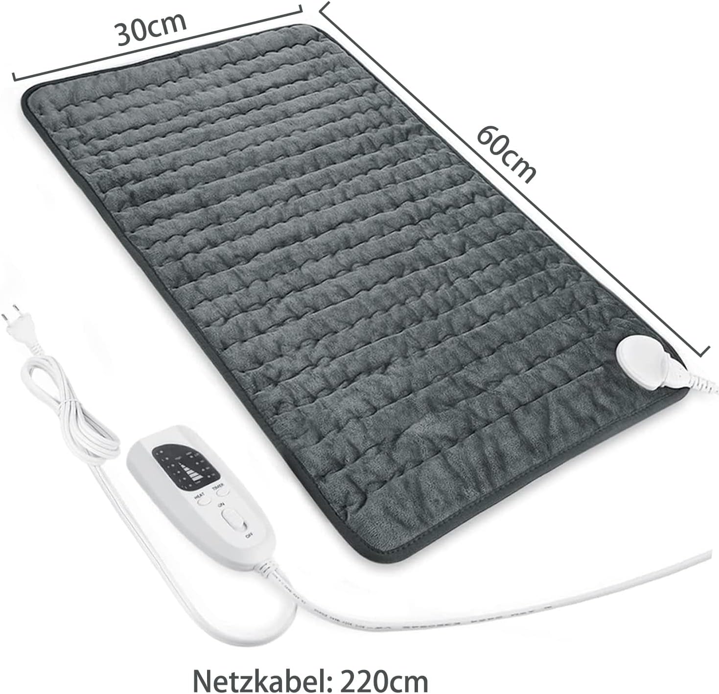 Körperdoc - Heizdecke Dunkelgrau 30x60