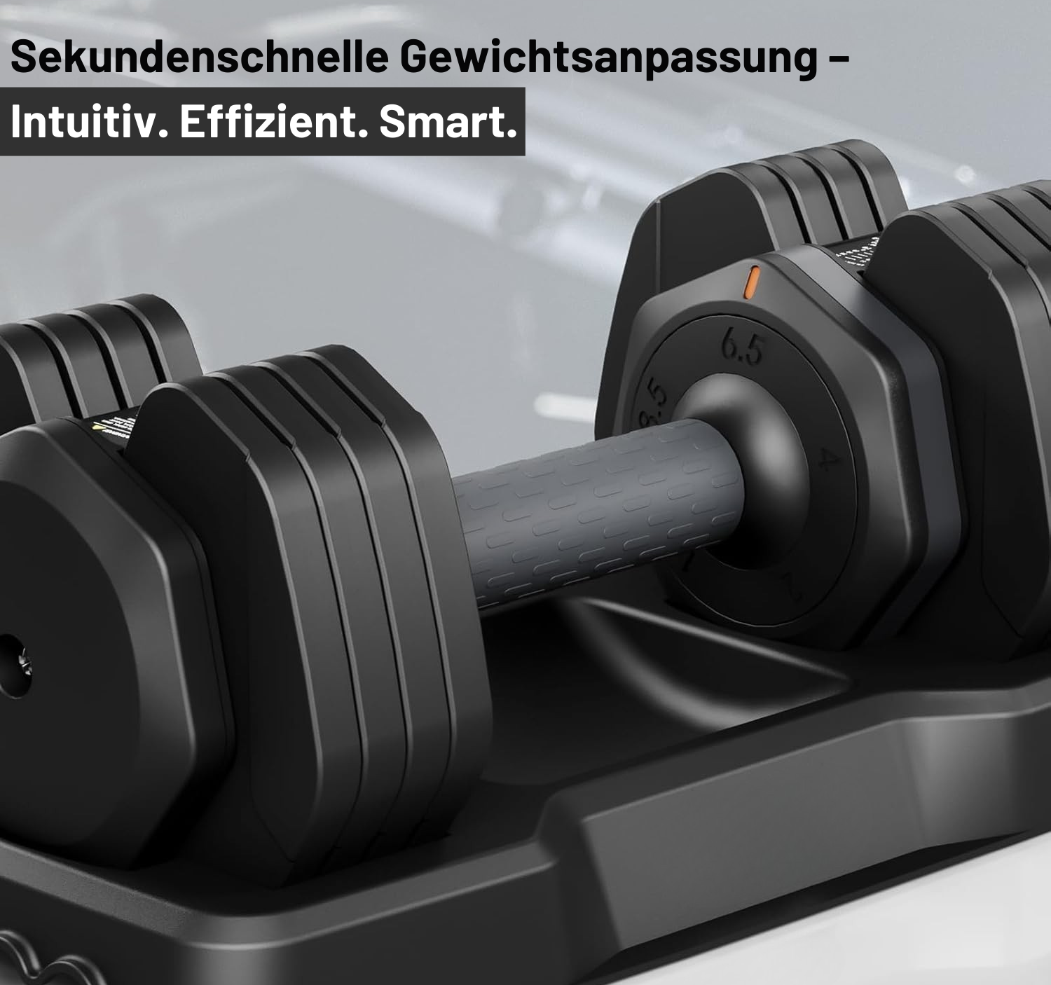 Körperdoc - Verstellbare Hanteln, 6,5–24,5KG mit 5 Gewichtsstufen, 2er-Set Premium