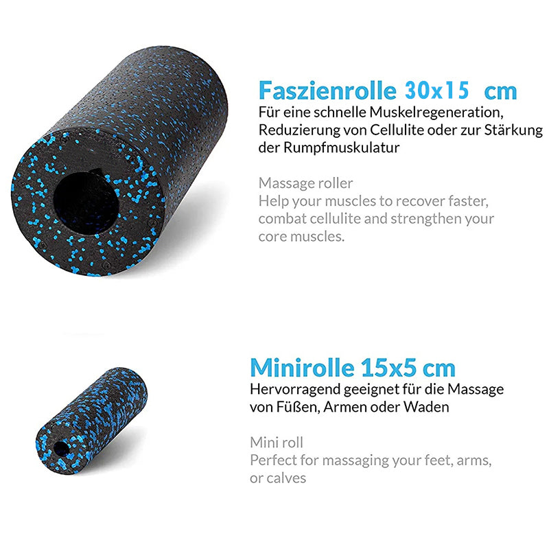 Faszienrolle Set 5-teilig
