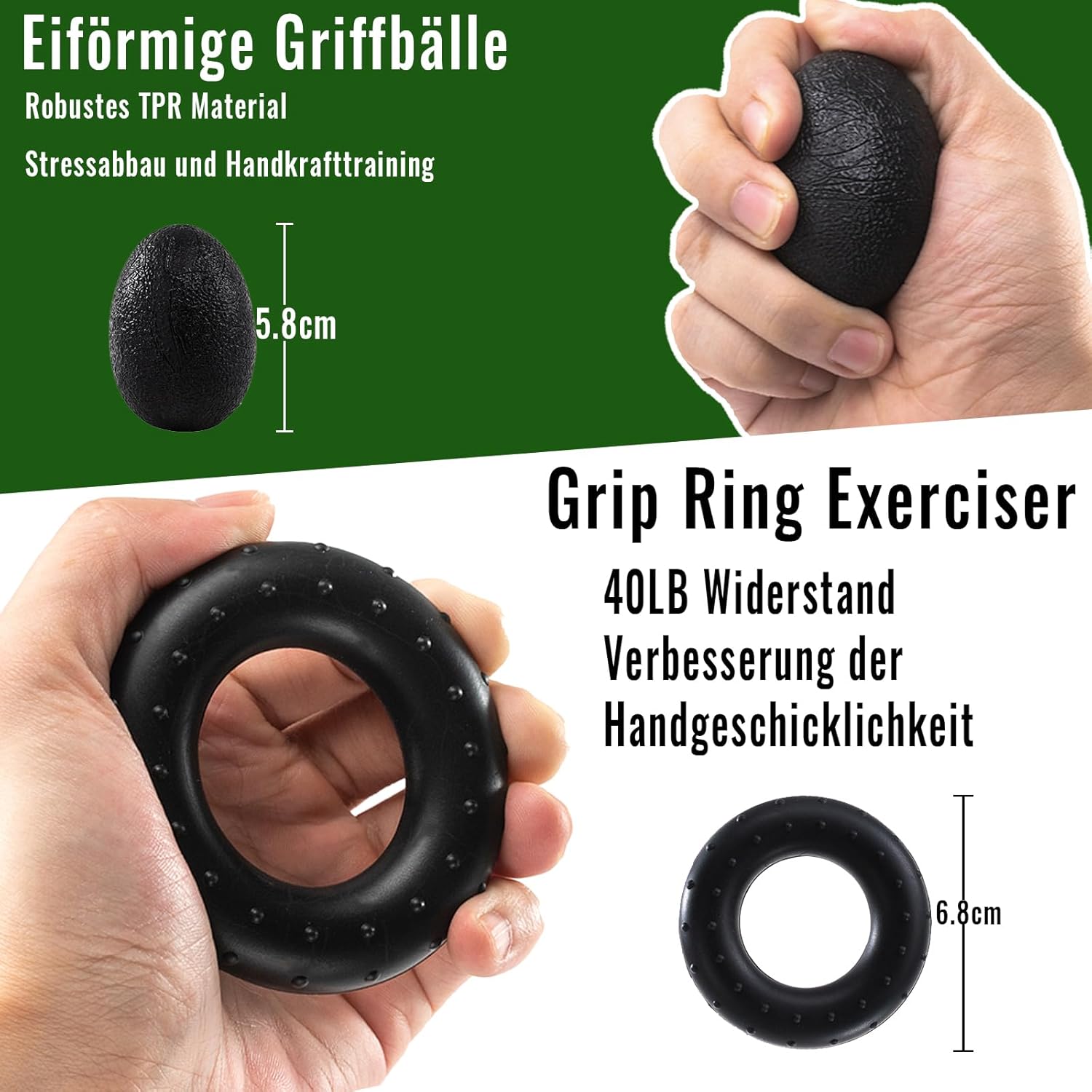 Körperdoc – Verstellbarer 6in1 Handtrainer mit Zähler, 5–60 kg Widerstand Körperdoc