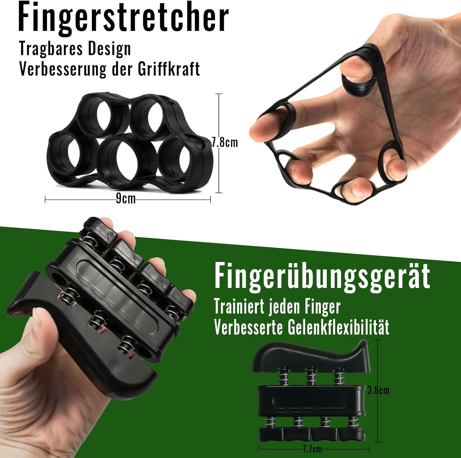 Körperdoc – Verstellbarer 6in1 Handtrainer mit Zähler, 5–60 kg Widerstand