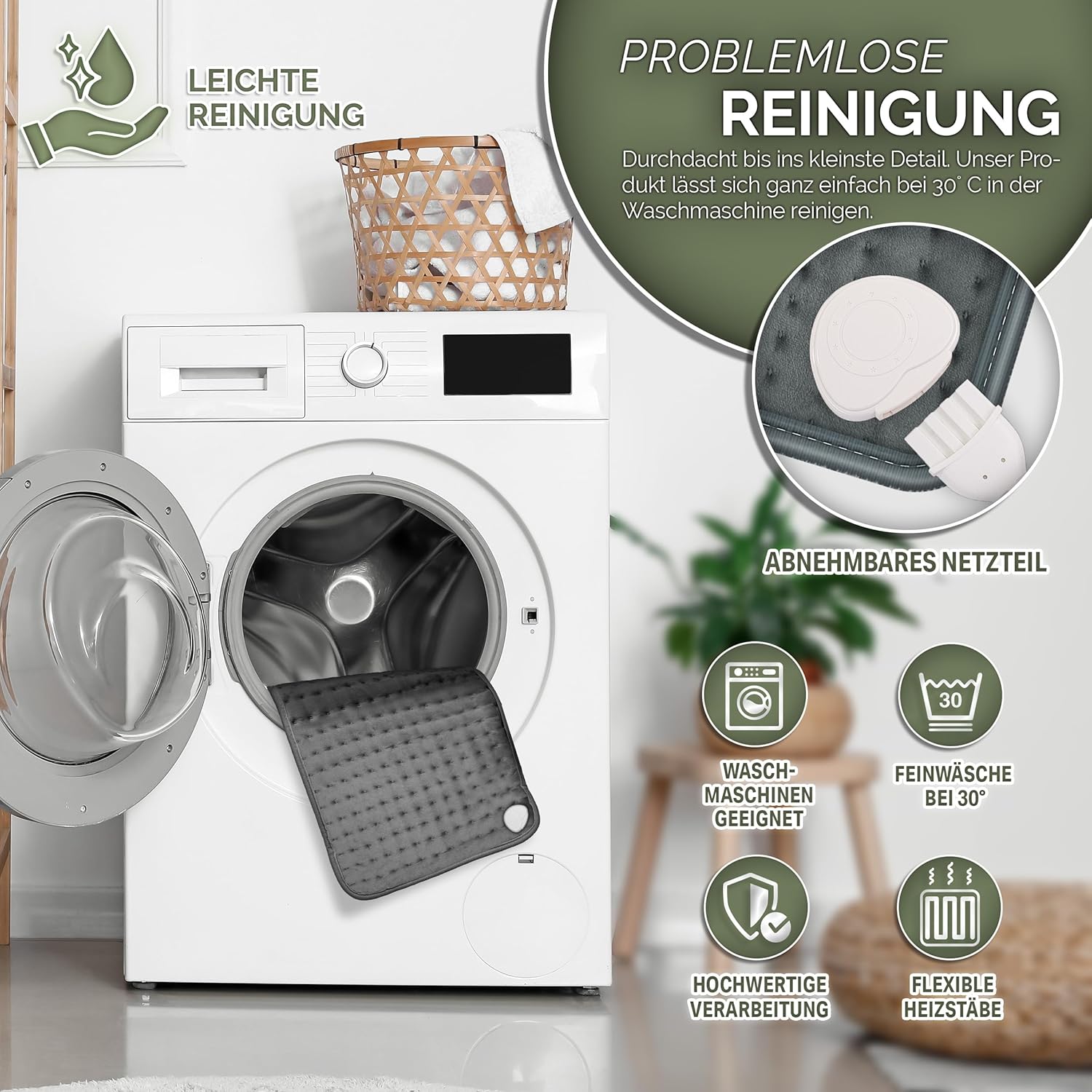 Körperdoc - Heizdecke Dunkelgrau 30x60