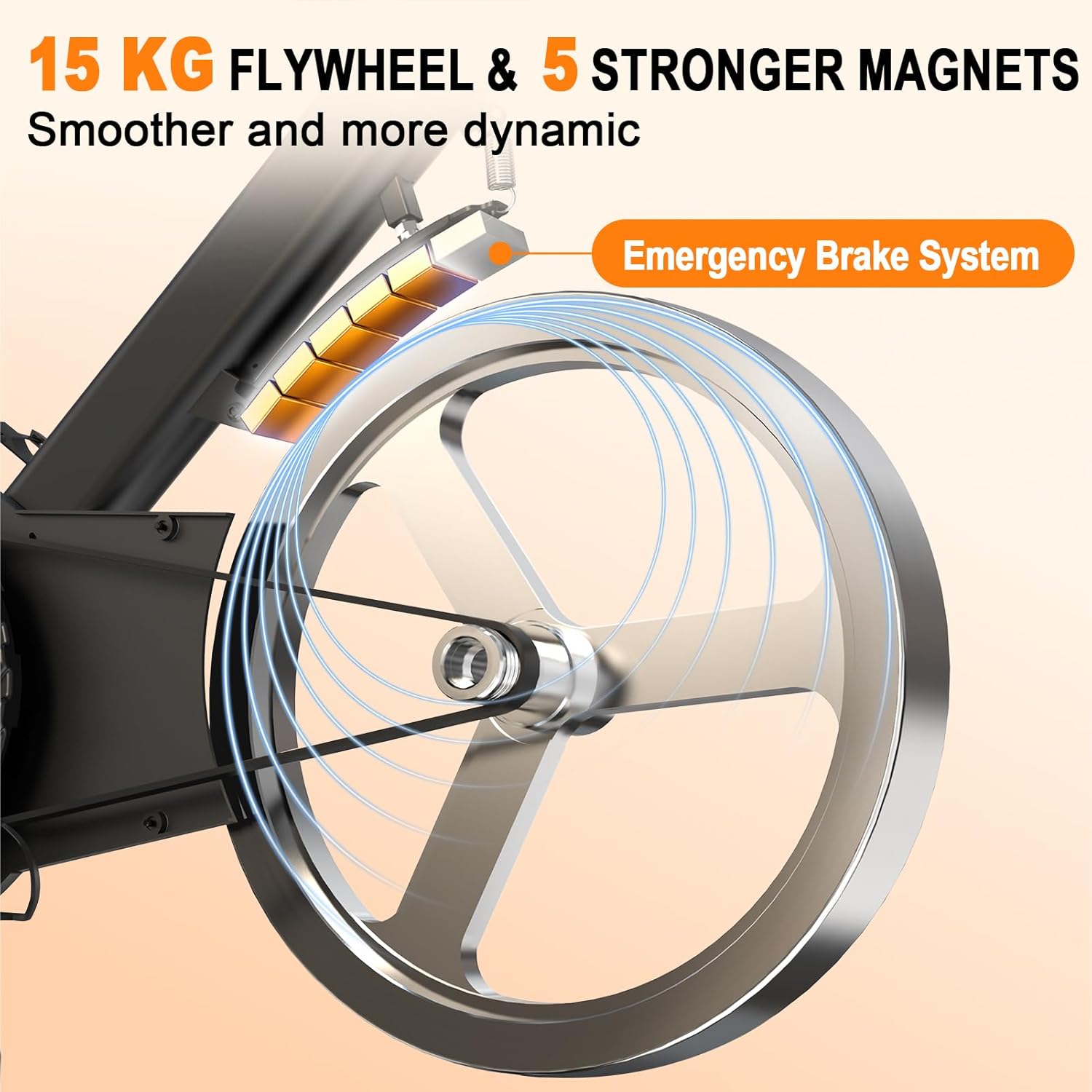 Körperdoc -  Heimtrainer Fitnessbike Fahrrad – Magnetwiderstand, Bluetooth, LCD-Display & verstellbarem Sitz, bis 160 kg