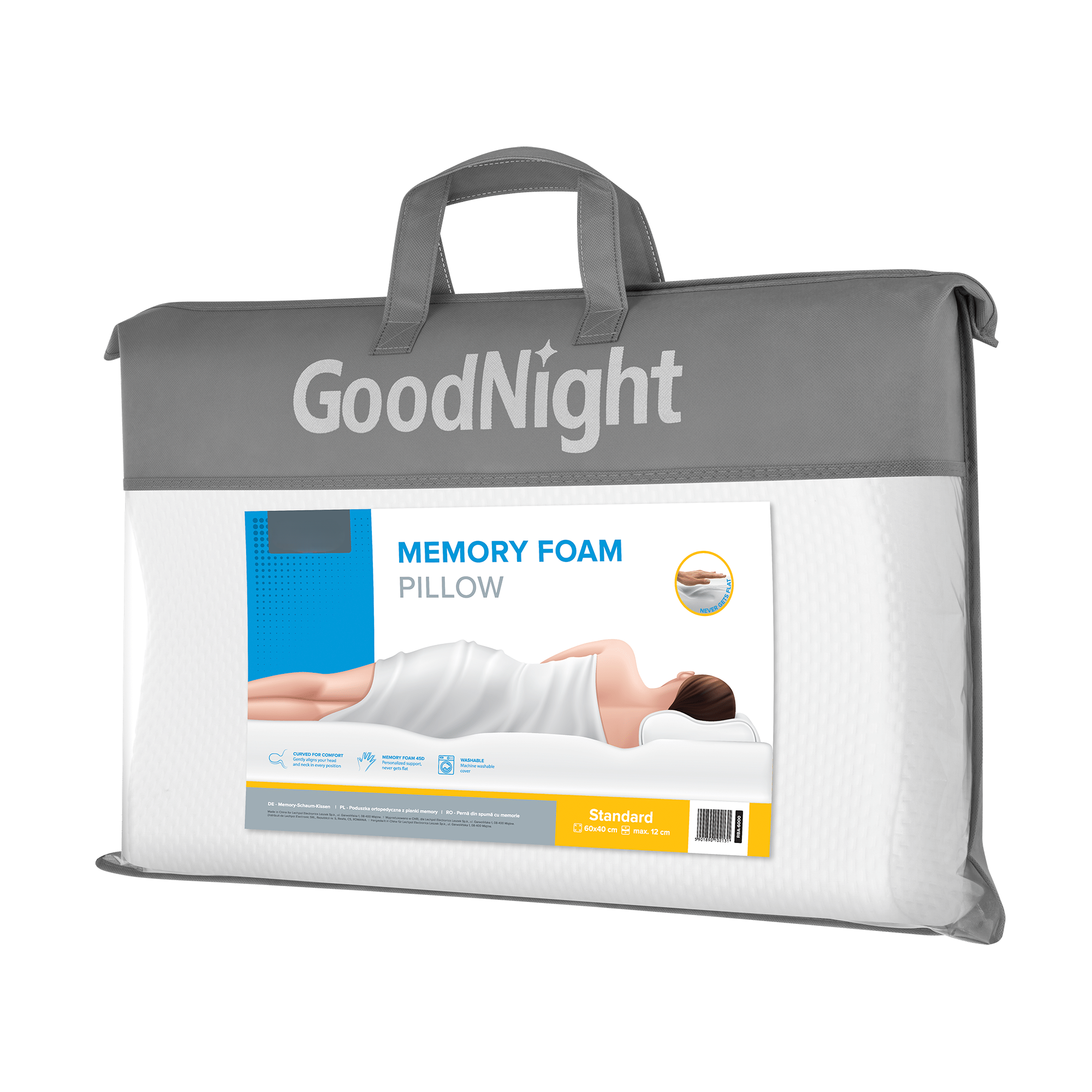 Ergonomisches Nackenstützkissen 60x40cm